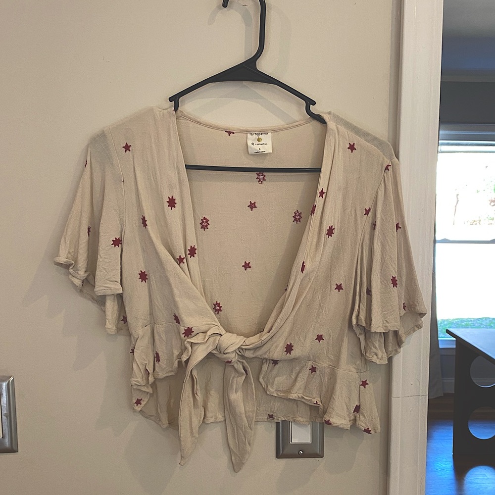 Tied crop top